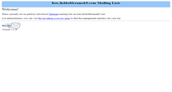 Desktop Screenshot of lists.fieldofdreamsk9.com